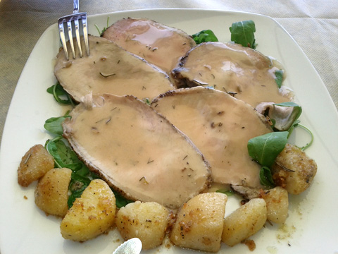 Ristorante Santi e Briganti di Nemi, Arrosto con patate